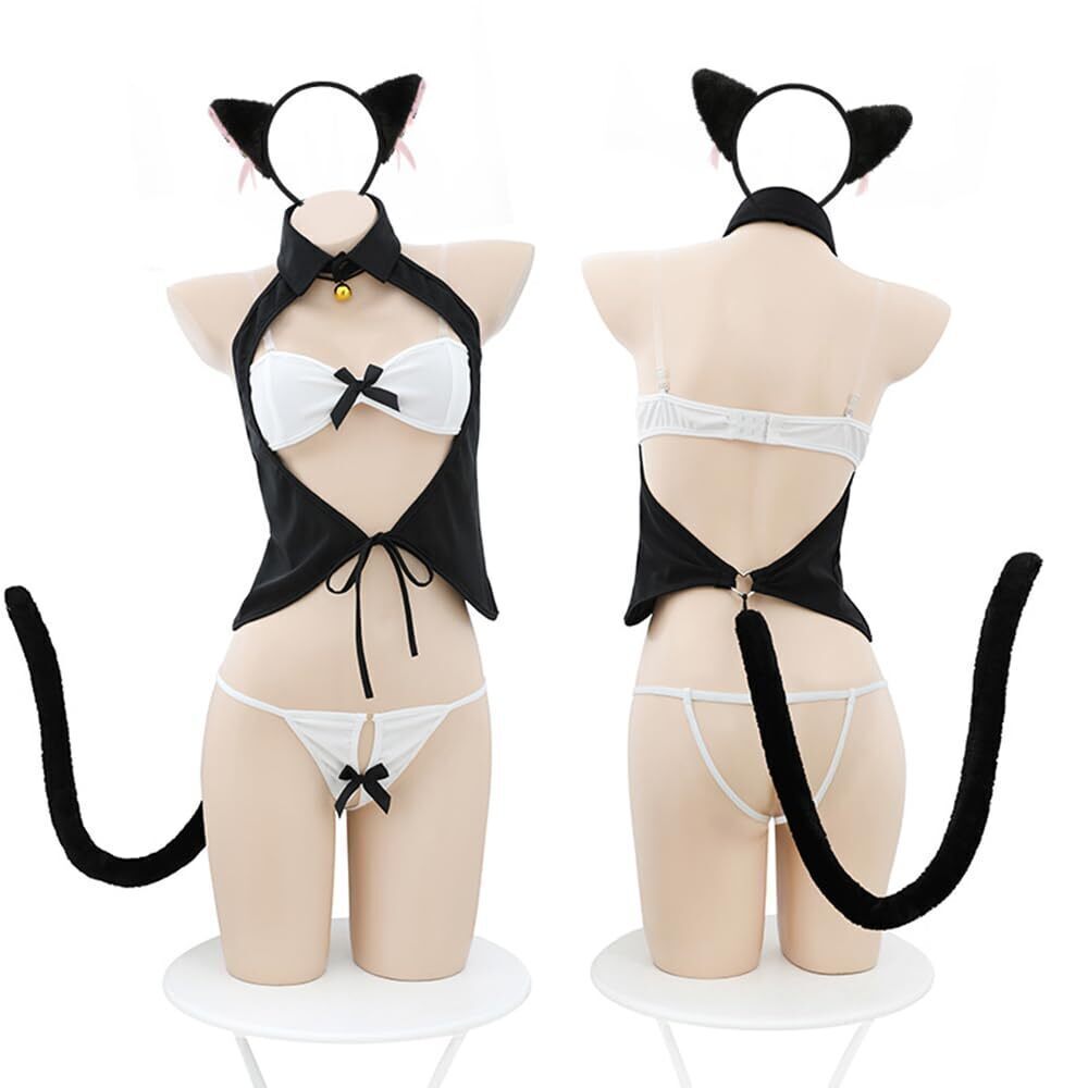 7288 sexy cat outfits lingerie Cosplay Costume cute High Cutout Babydoll